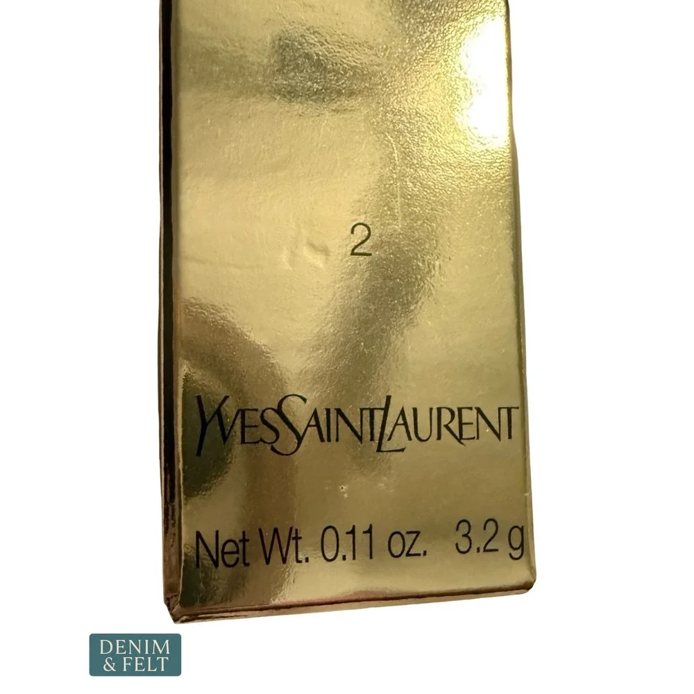 NEW YSL Loveshine Candy Glaze Lip Gloss Stick 2 Healthy Glow Plumper Gold LUXE